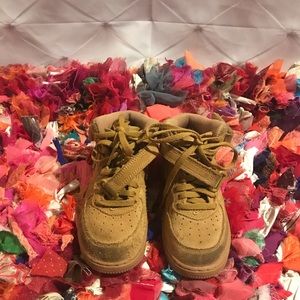 Unisex wheat Air Force Ones